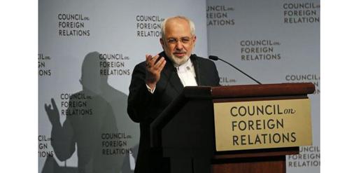 Iranian Foreign Minister Mohammad Javad Zarif addresses the Council on Foreign Relations in New York