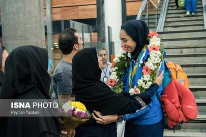 Olympian Star Kimia Alizadeh Returns from Rio