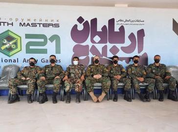 Ehsan Ashtari at the Master of Arms International Military Games, hosted by the Iranian army