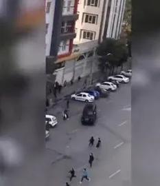 Fateq armored vehicle trying to run over protesters in Tabriz