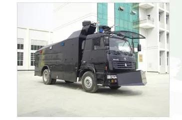 Chinese-made DES-516B water cannon, manufactured by Dalian Eagle Sky Industries