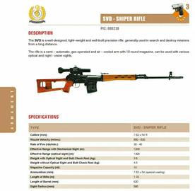 The Dragunov semi-automatic sniper rifle
