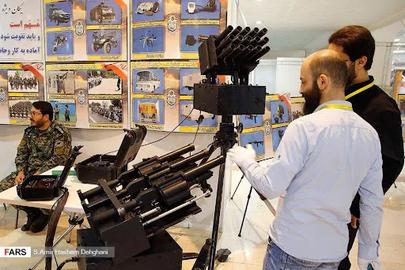 A six-shooter teargas launcher was shown at the 2019 Police, Safety, and Security Equipment Exhibition (IPAS) in Tehran