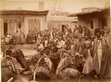 Jewish Quarter of Tehran, 1880s-1930s. Photograph by Antoin Sevruguin. Modern gelatin silver print from glass photonegative.  Courtesy of the Freer Gallery of Art and Arthur M. Sackler Gallery Archives, Smithsonian Institution, Myron Bement Smith Collection, FSA A.15 08