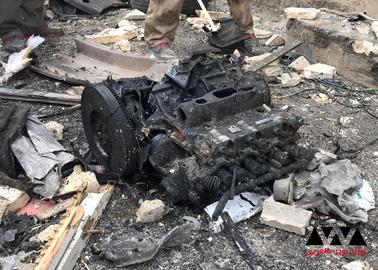 بالصور : آثار الدمار الذي خلفه انفجار سيارة مفخخة في مدينة اعزاز السورية