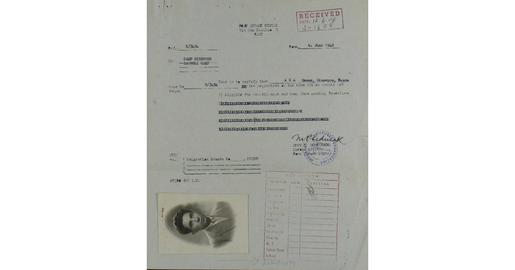Aga Hassan’s documents from a DP camp in Italy are found in the Arolsen Archives