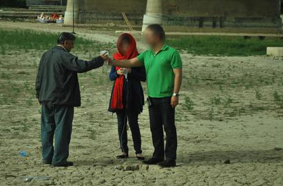 “Save the River” performed by the group Liberation of the Everyday Life, Isfahan, 2014