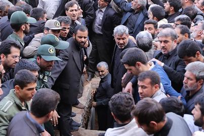 تشییع جنازه محمد جمالی فرمانده کشته شده در سوریه با حضور فرماندهان ارشد سپاه