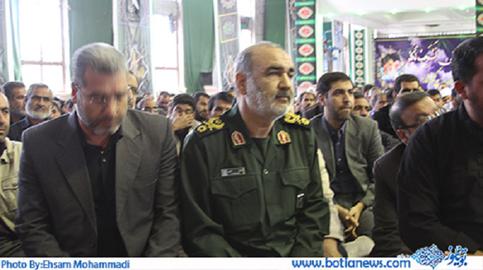 تشییع جنازه محمد جمالی فرمانده کشته شده در سوریه با حضور فرماندهان ارشد سپاه