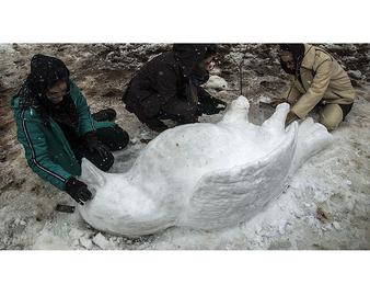 جشنواره مجسمه های برفی در رشت