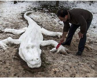جشنواره مجسمه های برفی در رشت