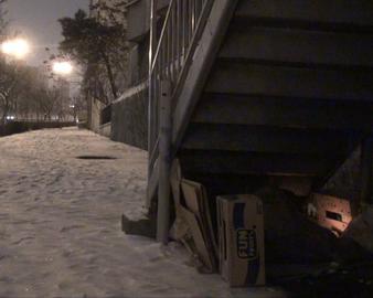 Tehran’s Homeless “Card-Boarders” Out in the Cold