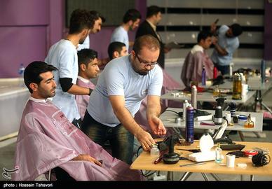 فینال مسابقه‌های کشوری آرایش‌گران مرد در کیش