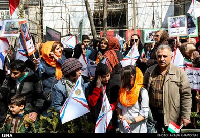 تجمع آشوریان  مقابل دفتر سازمان ملل در تهران